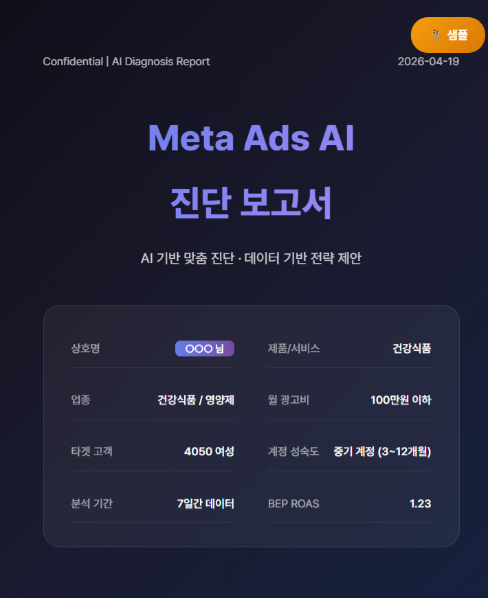 진단 보고서 커버